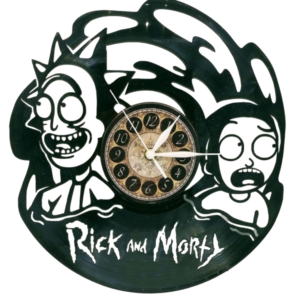RICK AND MORTY vinyl record clock | Birthday Gift Wall Art for Movie room
